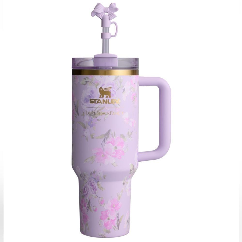 The Stanley x LoveShackFancy Quencher | 40 OZ - Happy Thoughts NEW